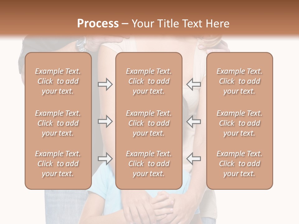Horizontal Happy Togetherness PowerPoint Template