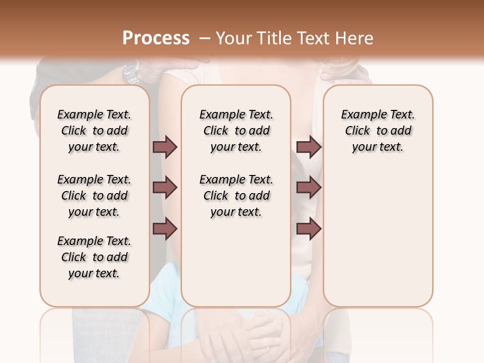 Horizontal Happy Togetherness PowerPoint Template