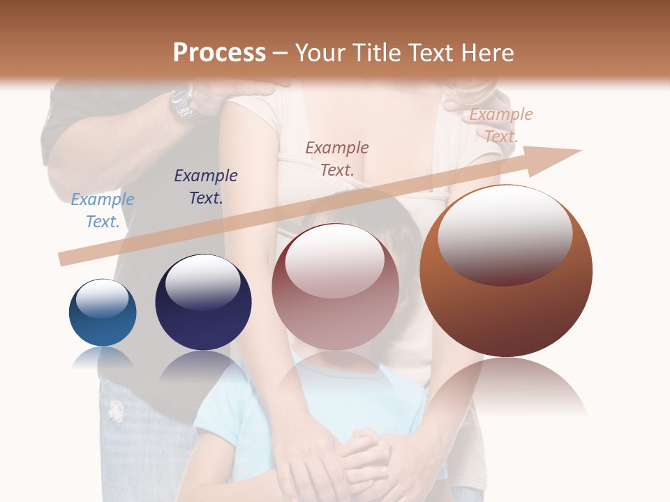 Horizontal Happy Togetherness PowerPoint Template