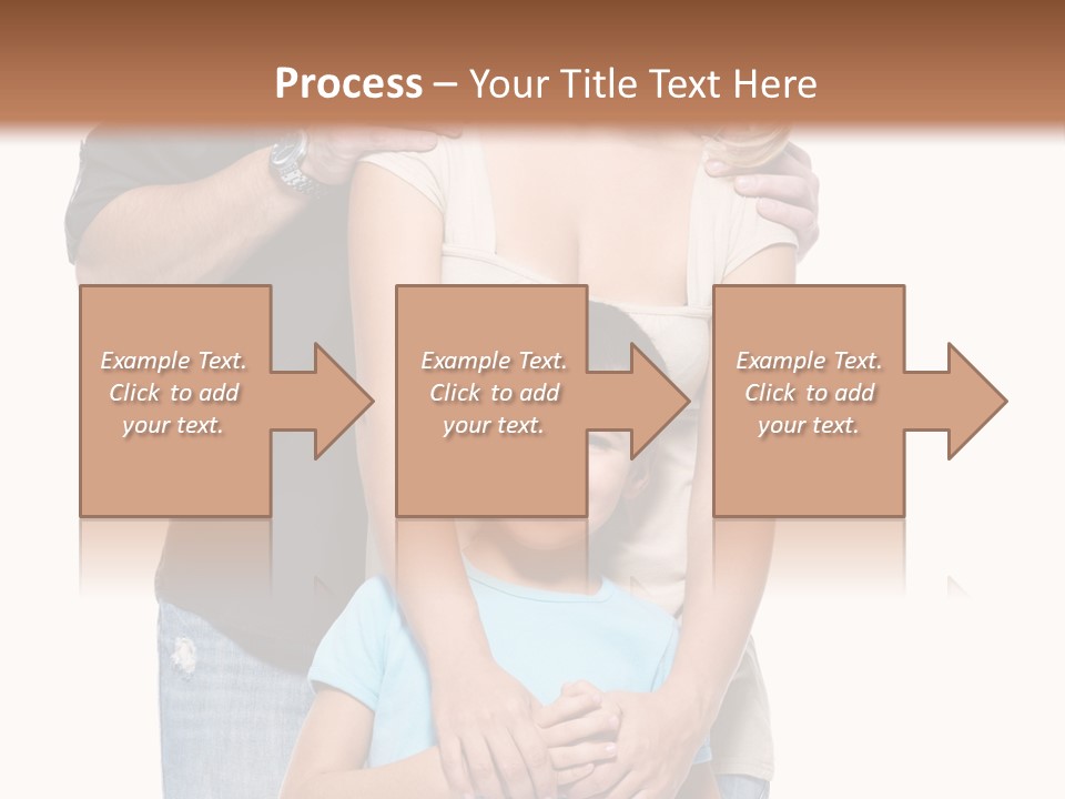 Horizontal Happy Togetherness PowerPoint Template