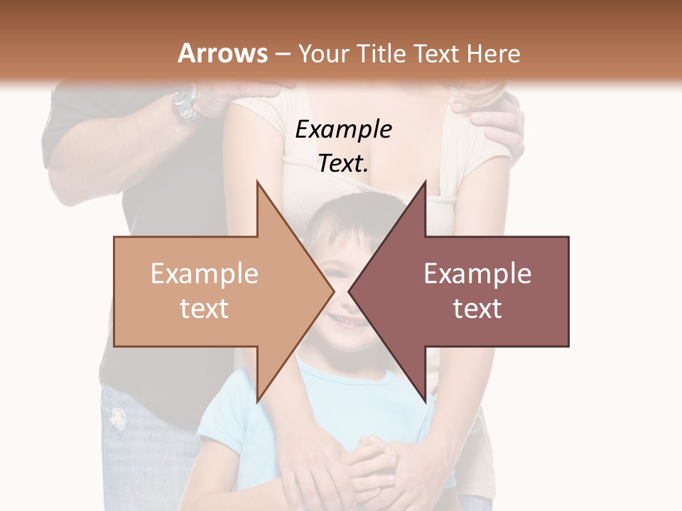 Horizontal Happy Togetherness PowerPoint Template