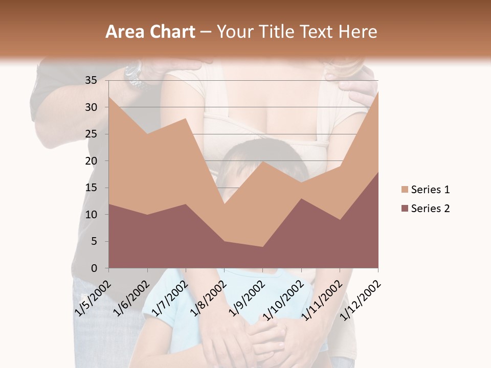 Horizontal Happy Togetherness PowerPoint Template