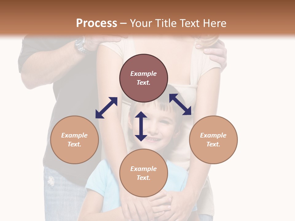Horizontal Happy Togetherness PowerPoint Template