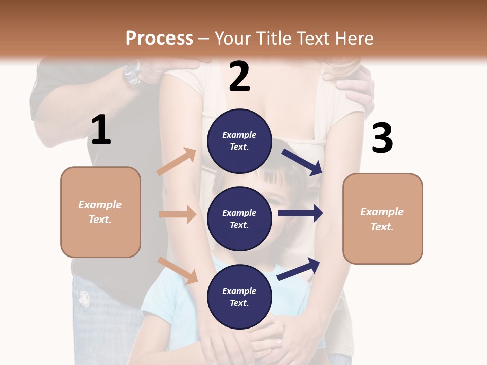 Horizontal Happy Togetherness PowerPoint Template