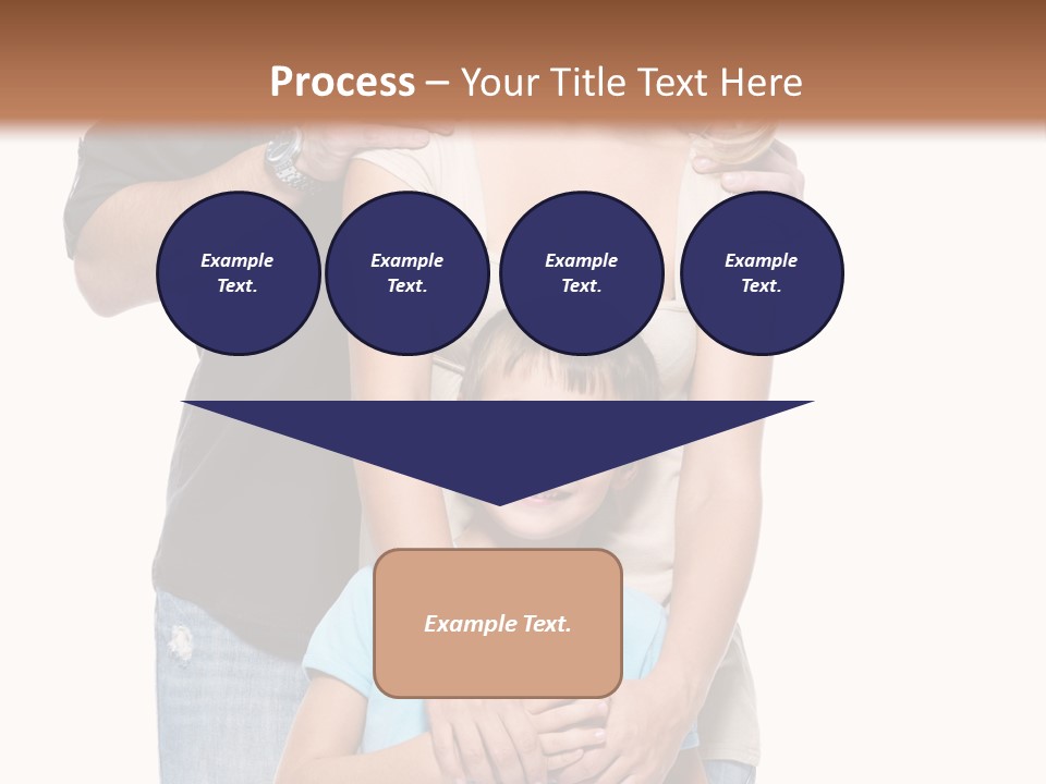 Horizontal Happy Togetherness PowerPoint Template