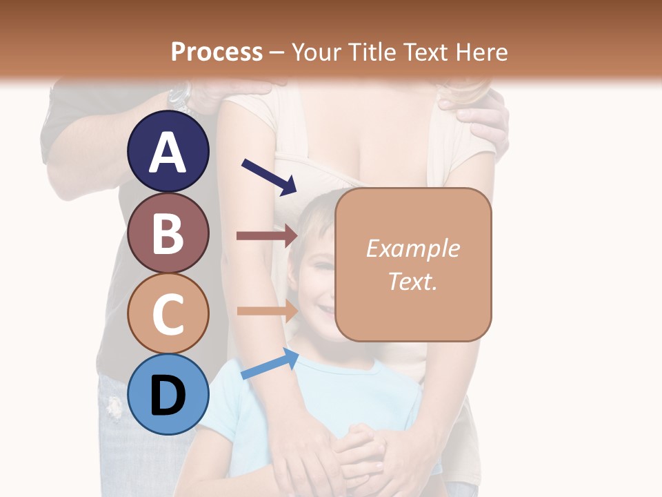 Horizontal Happy Togetherness PowerPoint Template