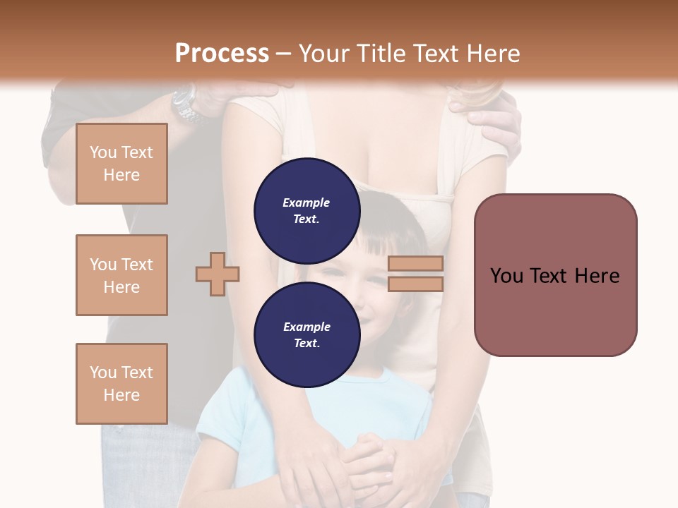 Horizontal Happy Togetherness PowerPoint Template