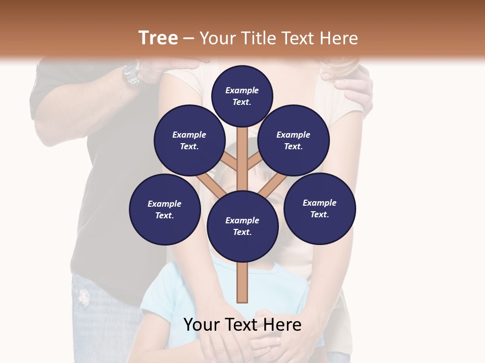 Horizontal Happy Togetherness PowerPoint Template