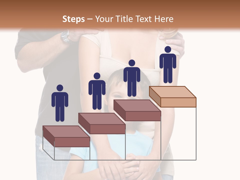 Horizontal Happy Togetherness PowerPoint Template