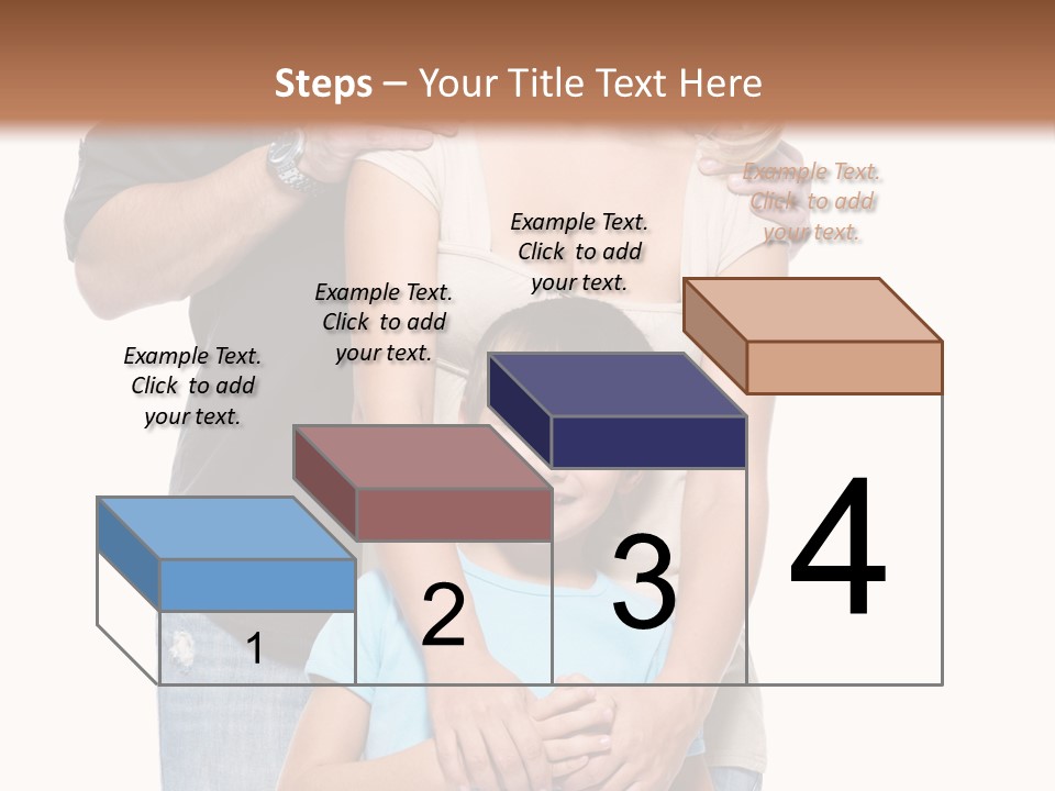 Horizontal Happy Togetherness PowerPoint Template