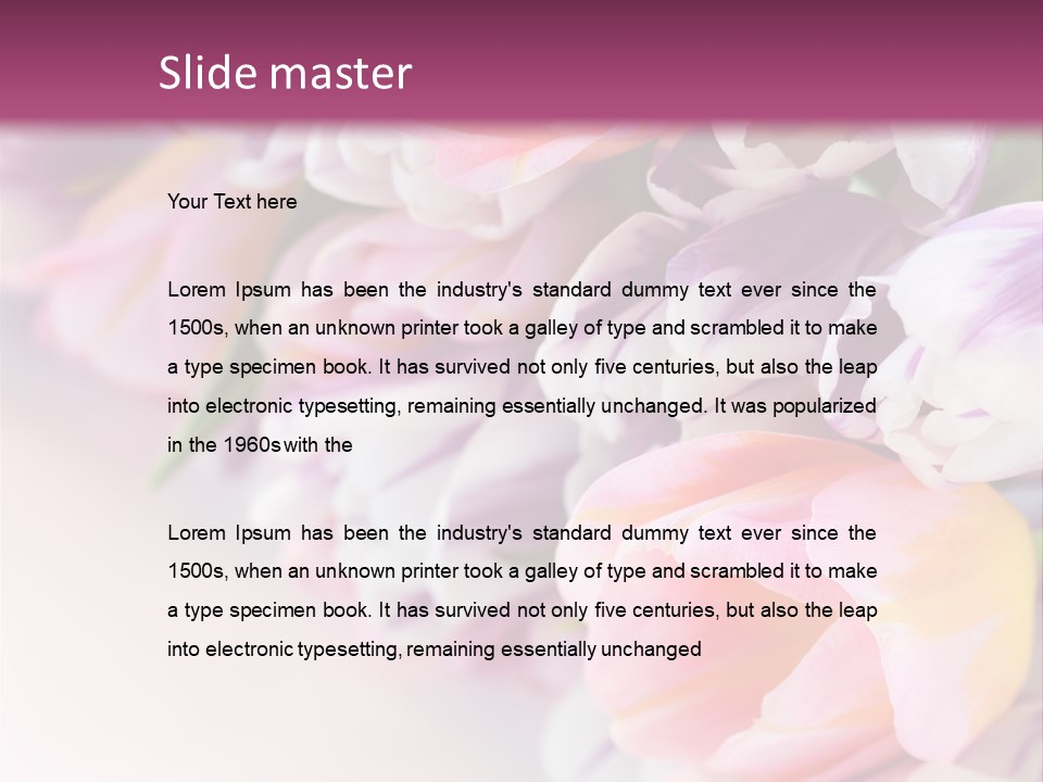 Colorful Violet Decor PowerPoint Template