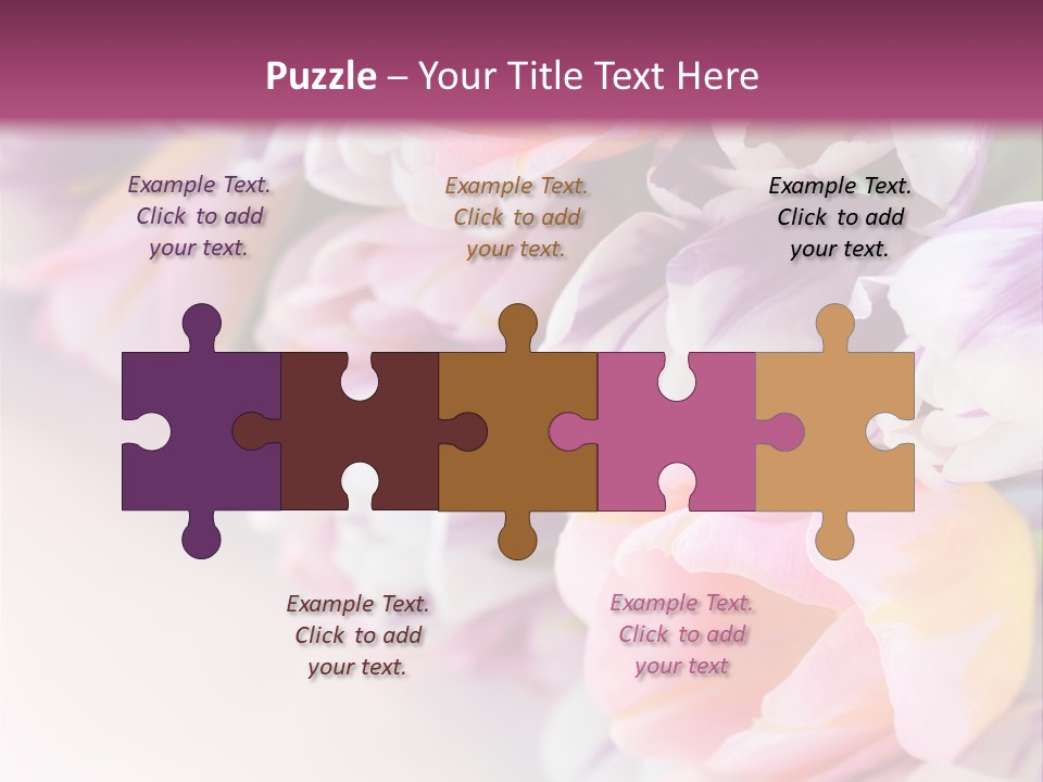 Colorful Violet Decor PowerPoint Template