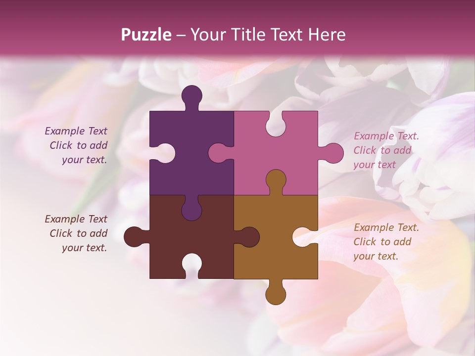 Colorful Violet Decor PowerPoint Template