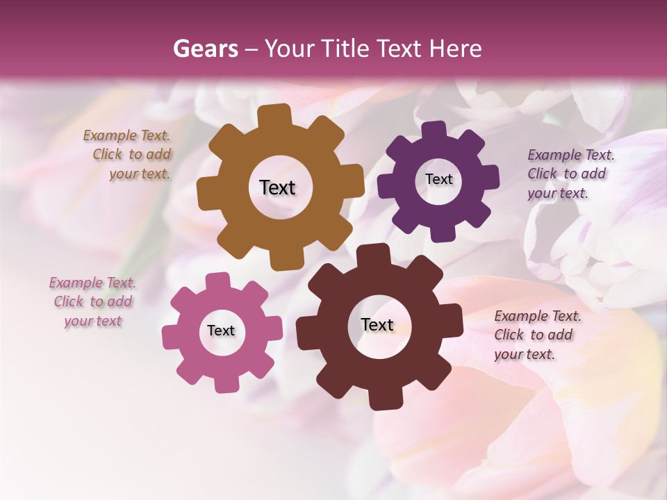 Colorful Violet Decor PowerPoint Template