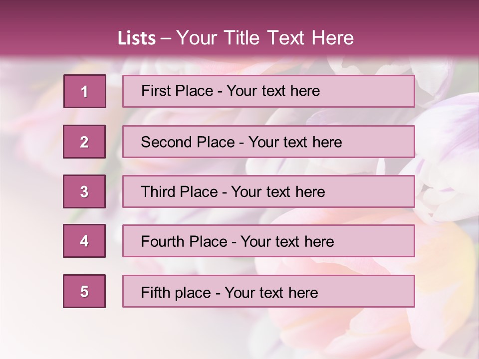 Colorful Violet Decor PowerPoint Template