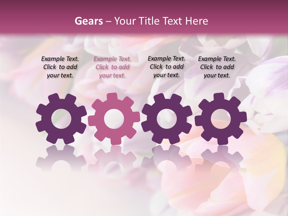 Colorful Violet Decor PowerPoint Template