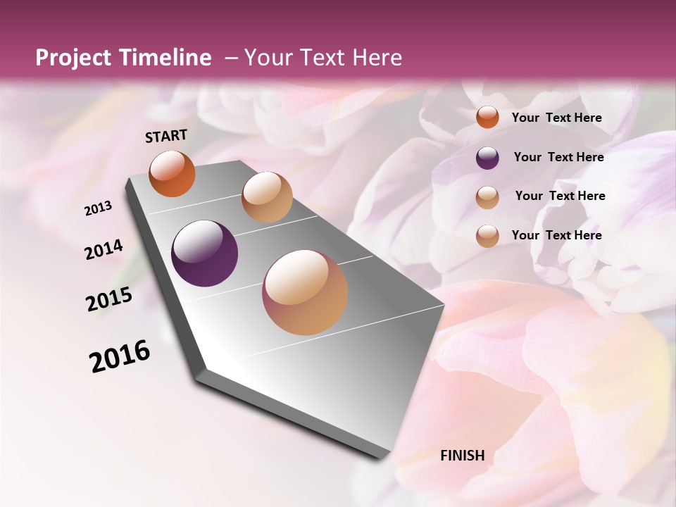 Colorful Violet Decor PowerPoint Template