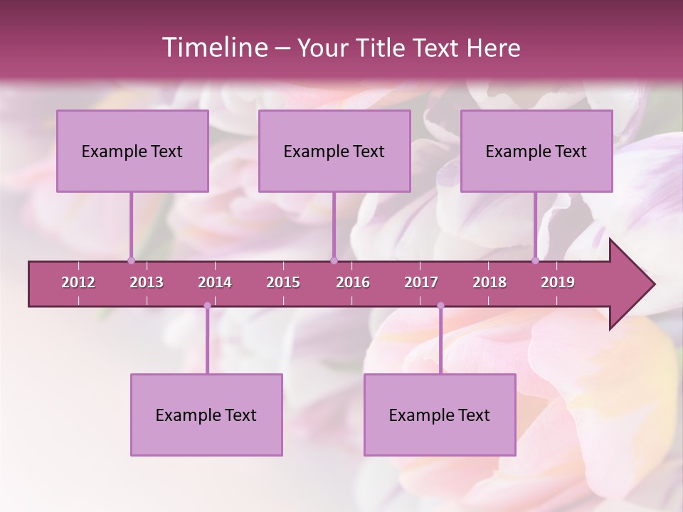 Colorful Violet Decor PowerPoint Template