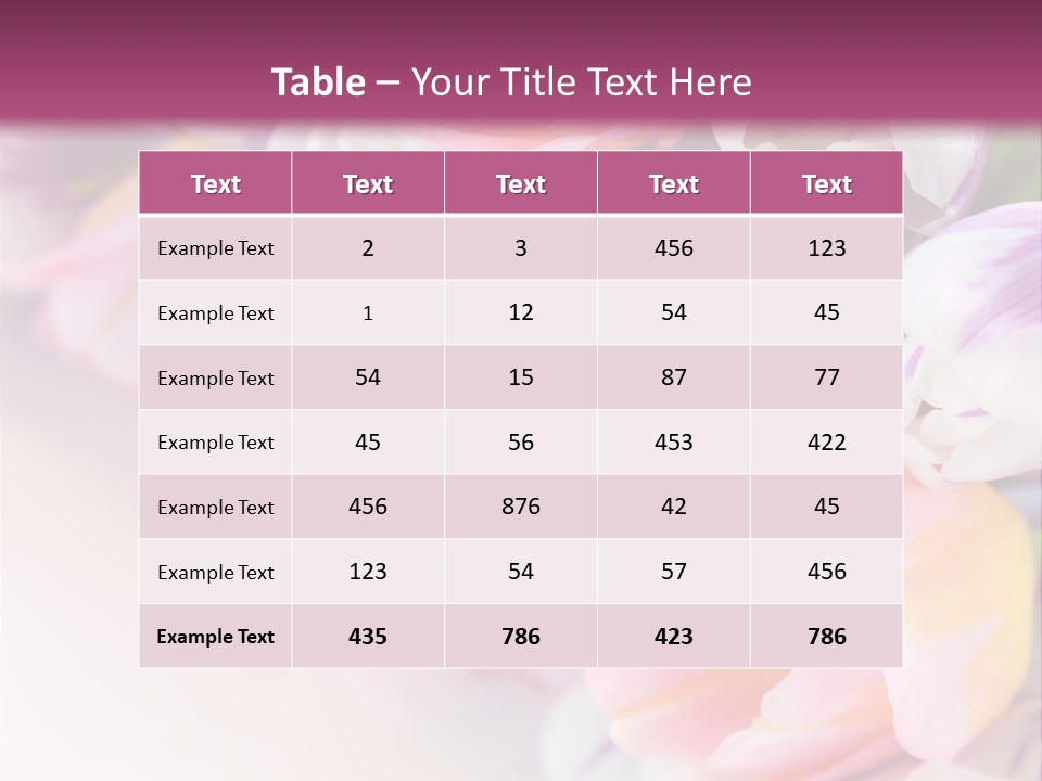 Colorful Violet Decor PowerPoint Template