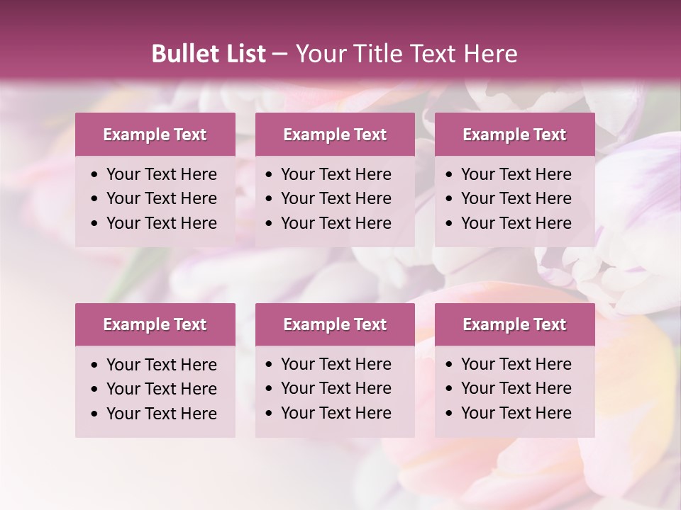 Colorful Violet Decor PowerPoint Template