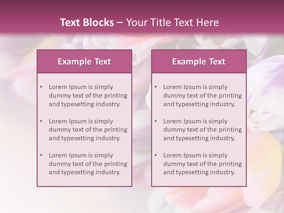 Colorful Violet Decor PowerPoint Template