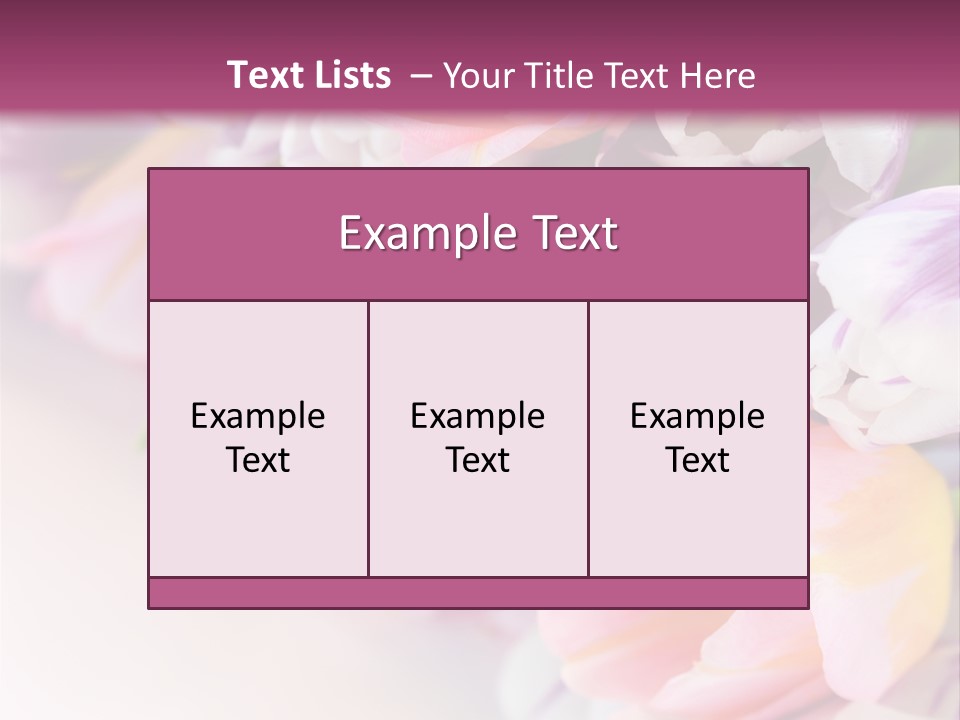Colorful Violet Decor PowerPoint Template