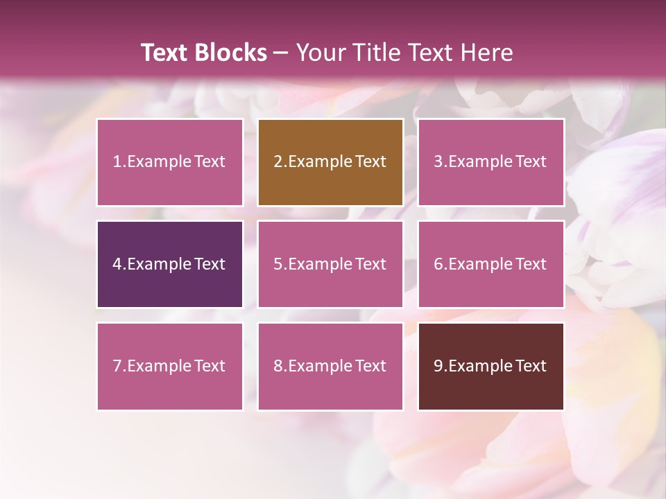 Colorful Violet Decor PowerPoint Template