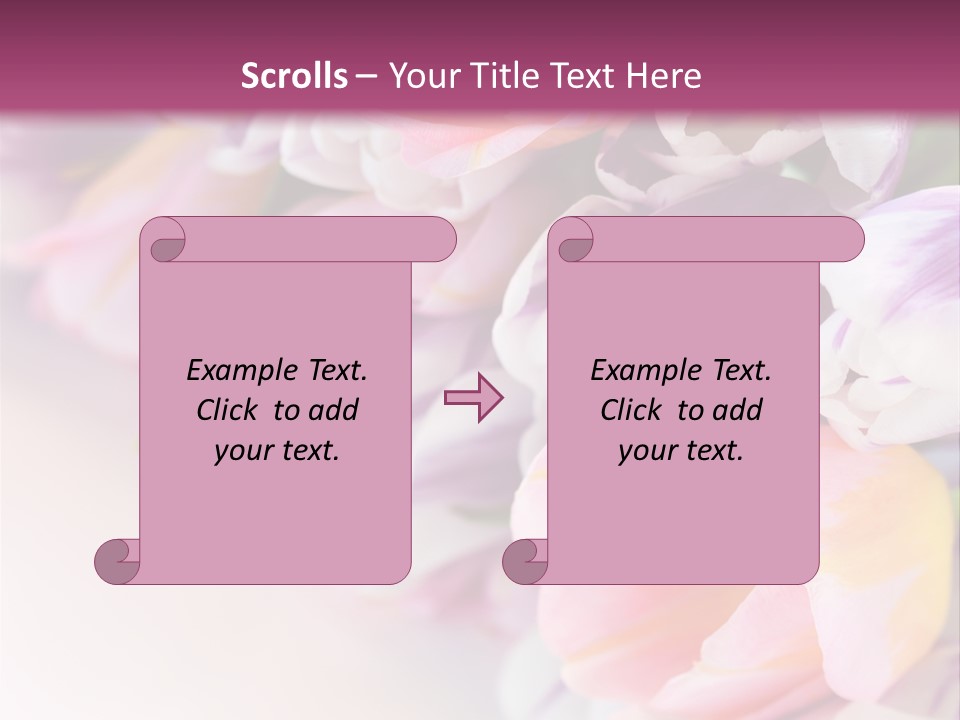 Colorful Violet Decor PowerPoint Template