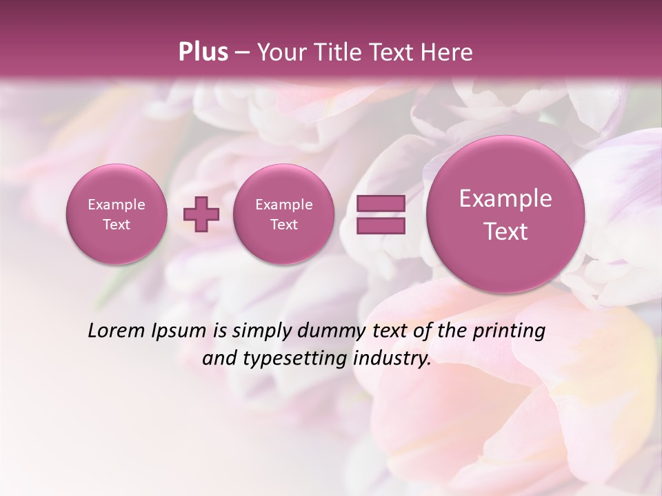 Colorful Violet Decor PowerPoint Template