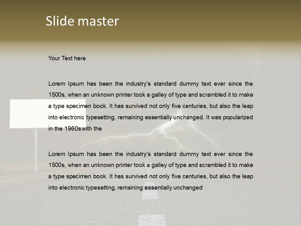 Row Passage Wheat PowerPoint Template