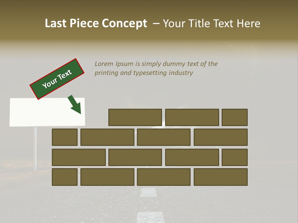 Row Passage Wheat PowerPoint Template