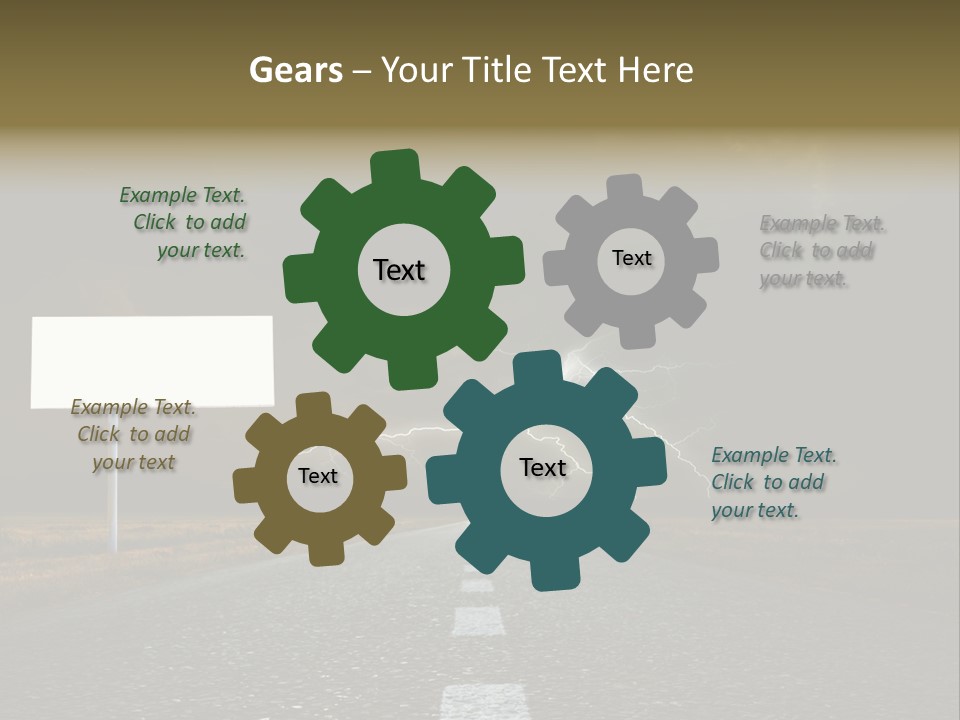 Row Passage Wheat PowerPoint Template