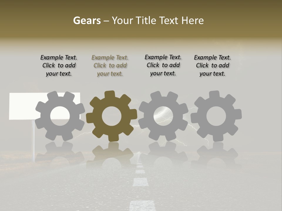 Row Passage Wheat PowerPoint Template