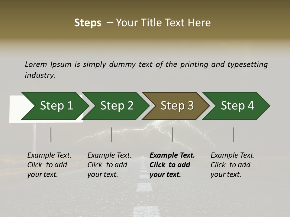 Row Passage Wheat PowerPoint Template
