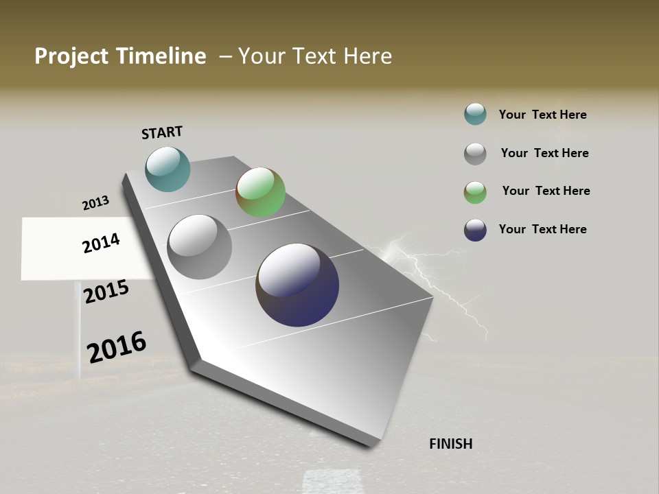 Row Passage Wheat PowerPoint Template