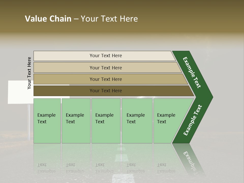 Row Passage Wheat PowerPoint Template