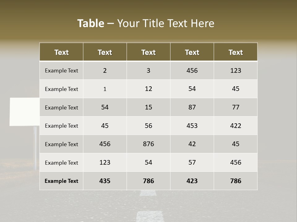 Row Passage Wheat PowerPoint Template