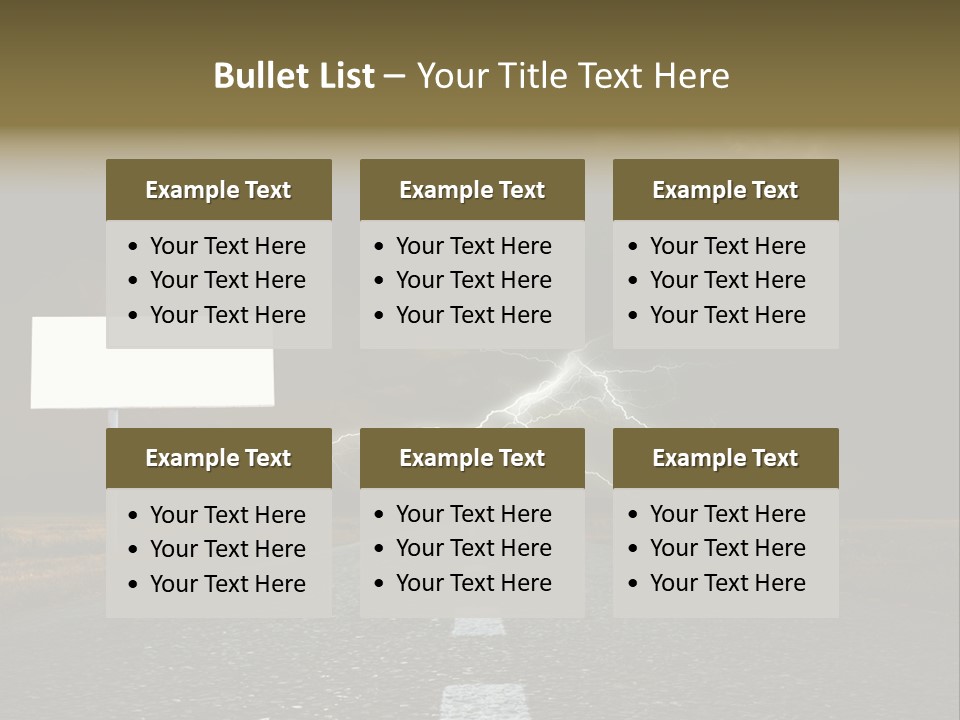 Row Passage Wheat PowerPoint Template