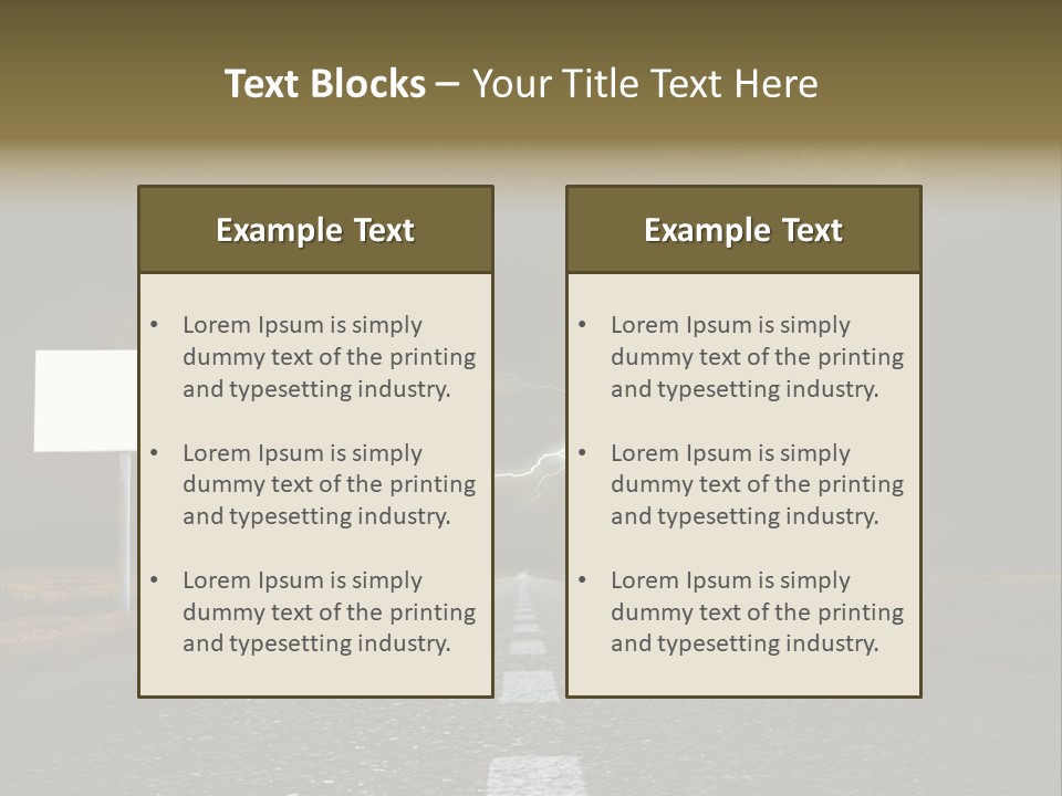 Row Passage Wheat PowerPoint Template