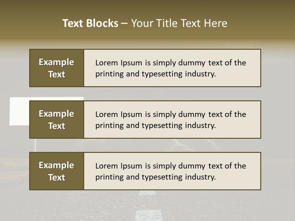Row Passage Wheat PowerPoint Template