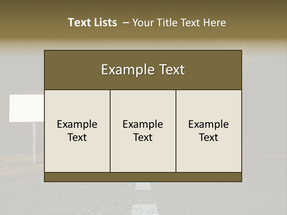Row Passage Wheat PowerPoint Template