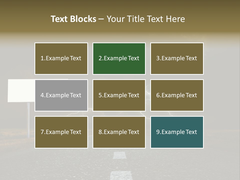 Row Passage Wheat PowerPoint Template
