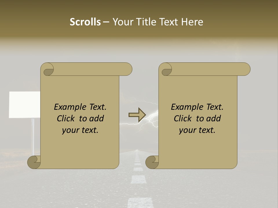 Row Passage Wheat PowerPoint Template