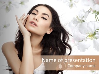 Smiling Young Spring PowerPoint Template