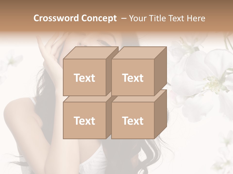 Smiling Young Spring PowerPoint Template