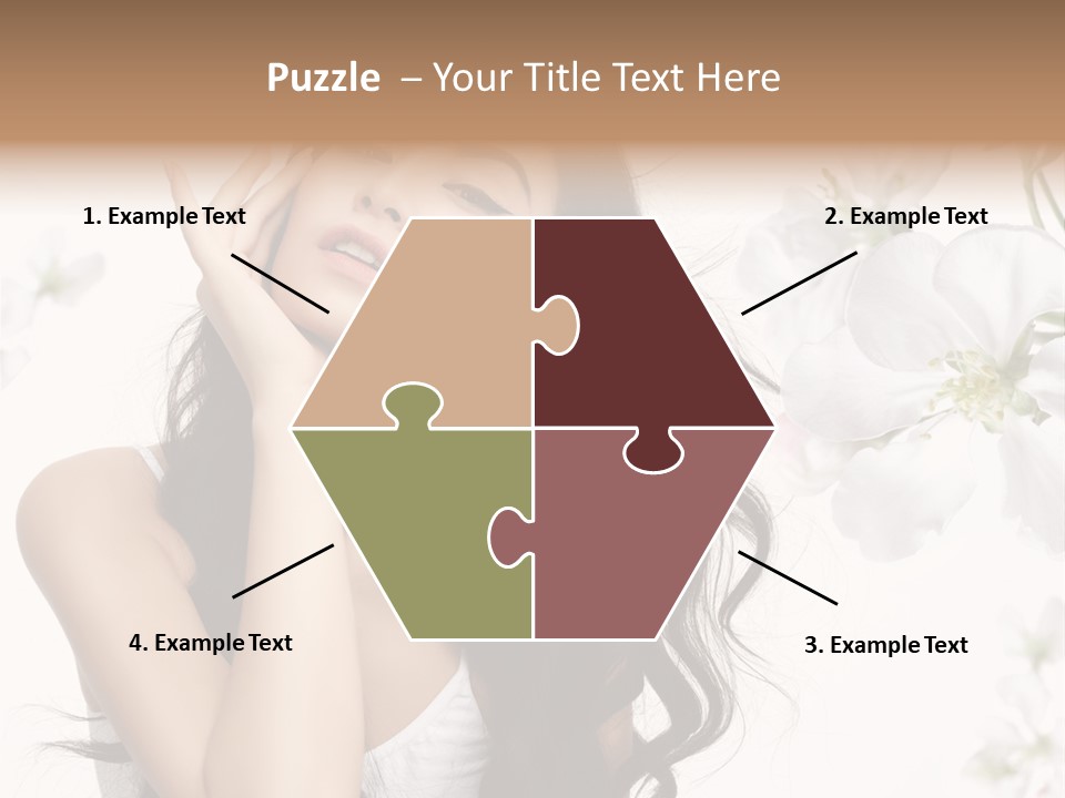 Smiling Young Spring PowerPoint Template