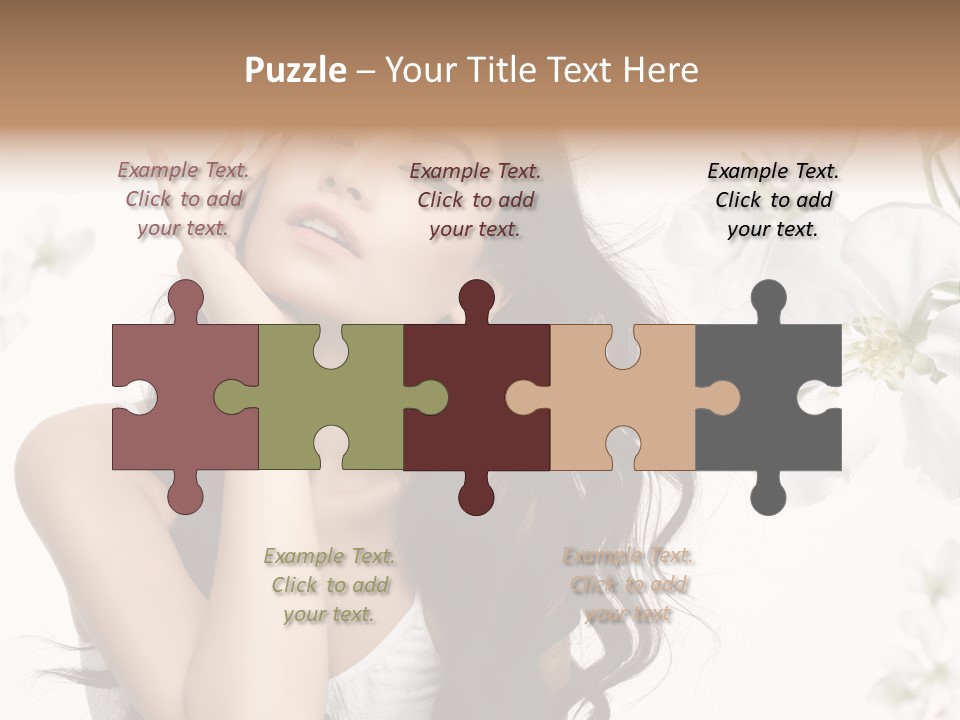 Smiling Young Spring PowerPoint Template