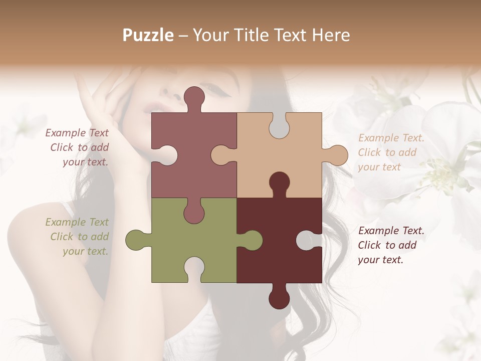 Smiling Young Spring PowerPoint Template