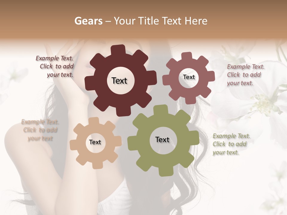 Smiling Young Spring PowerPoint Template