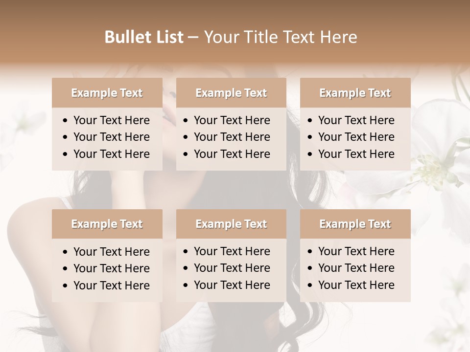 Smiling Young Spring PowerPoint Template